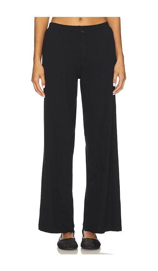 rat boi pointelle pant in black.