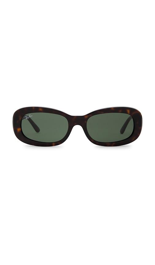 ray-ban rectangular sunglasses in black.