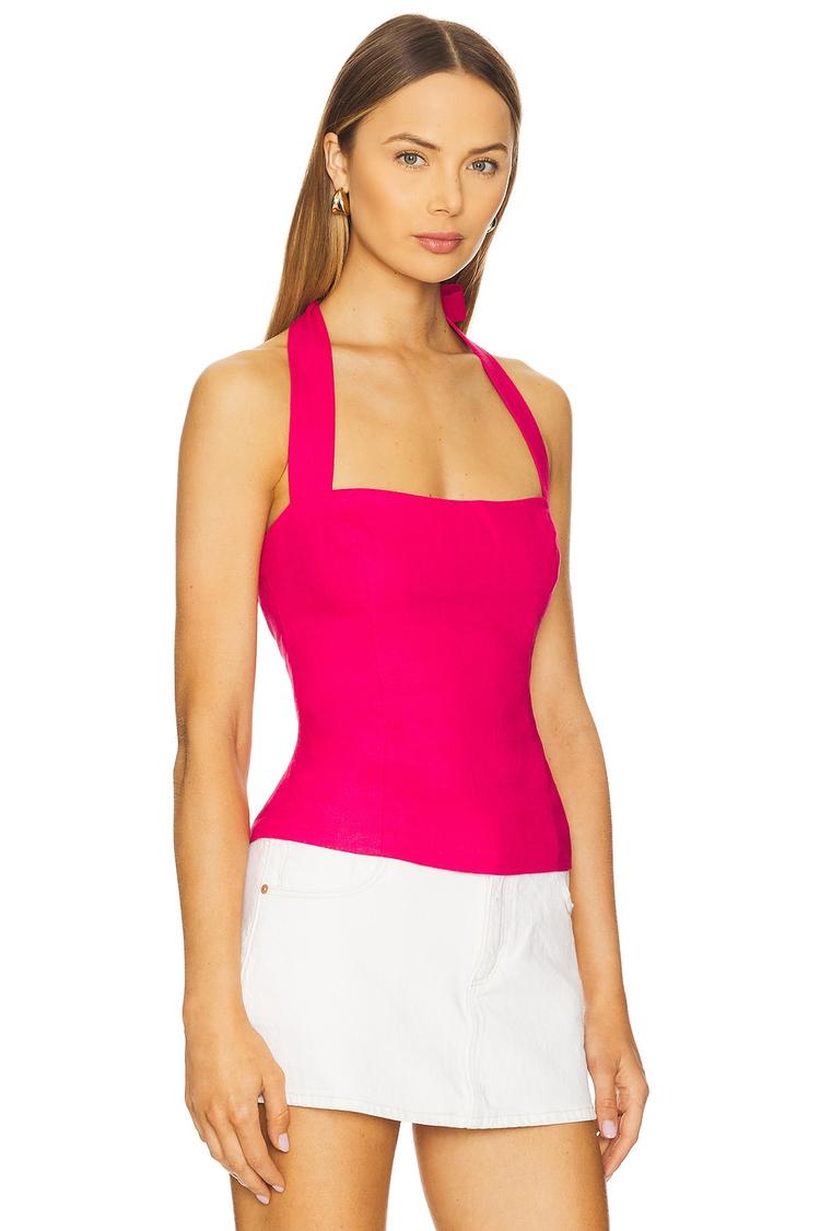 raya linen halter top