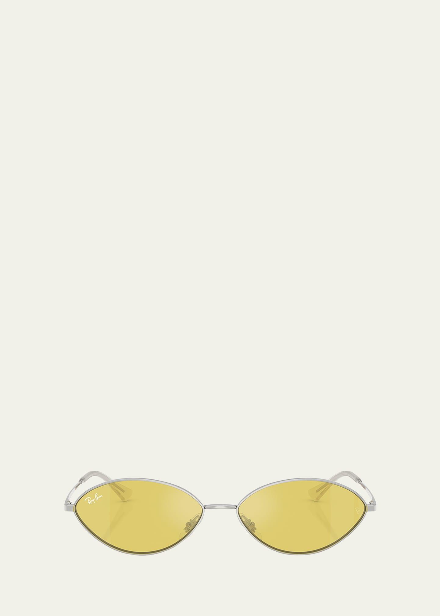 rb3757 oval metal sunglasses