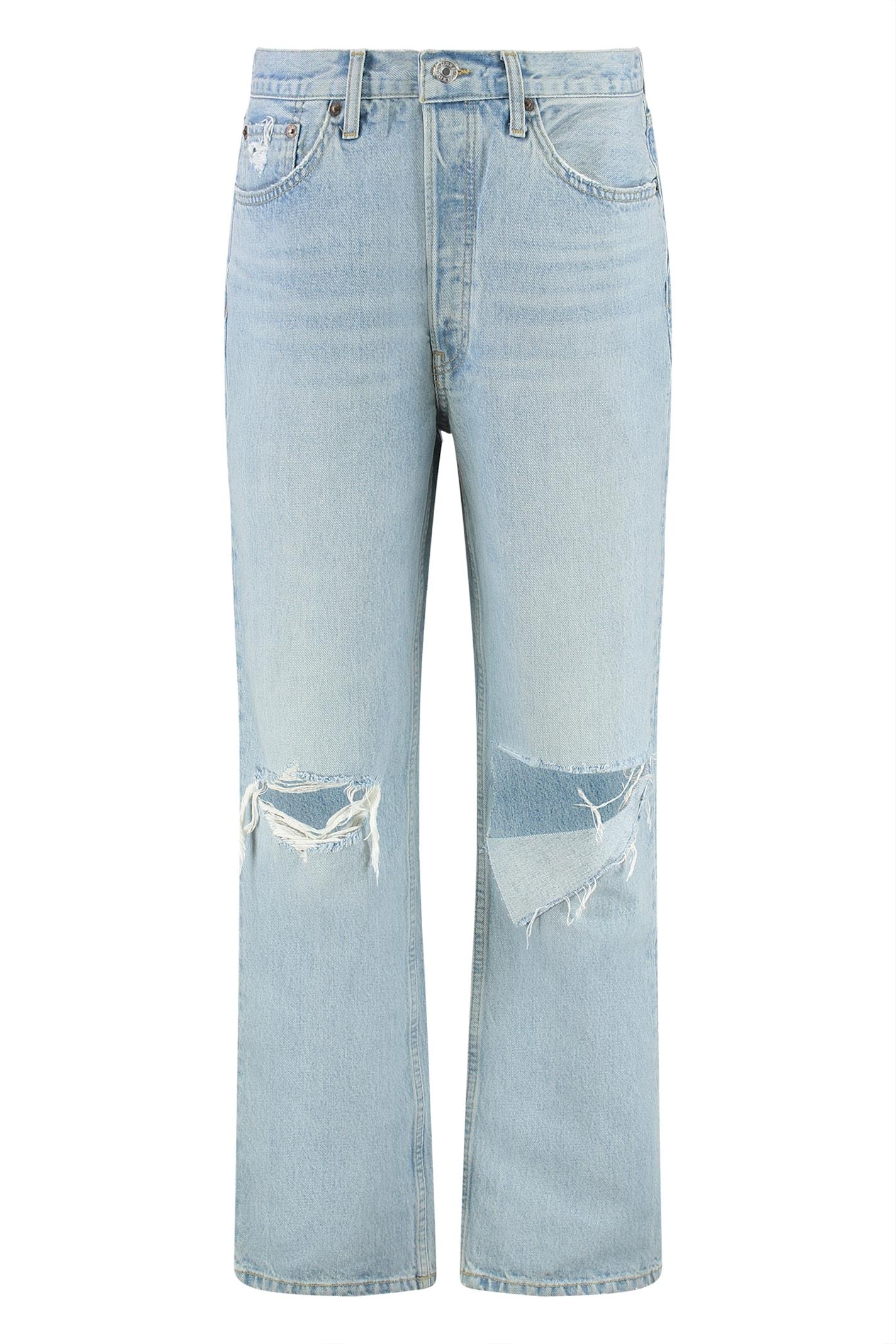 re/done 5-pocket straight-leg jeans