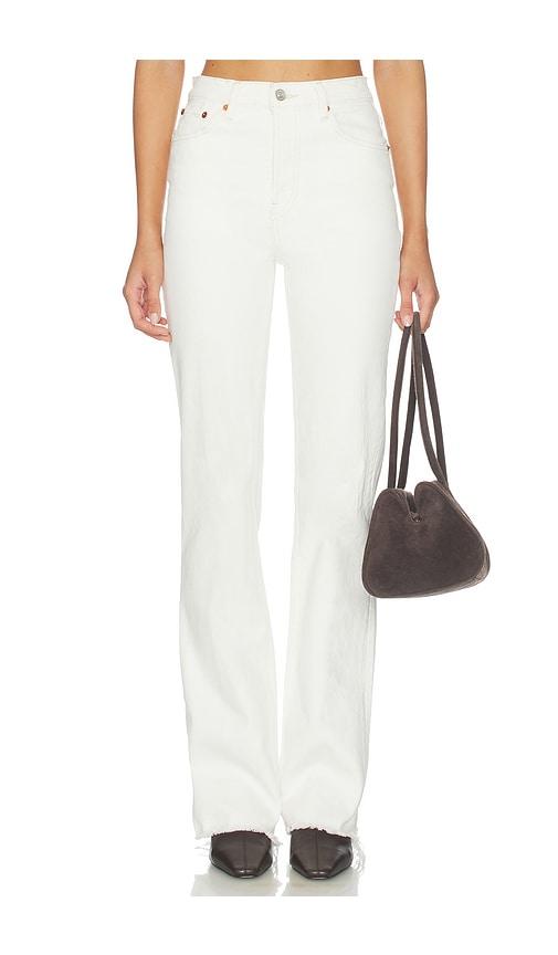re/done 70s bootcut jean in cream.