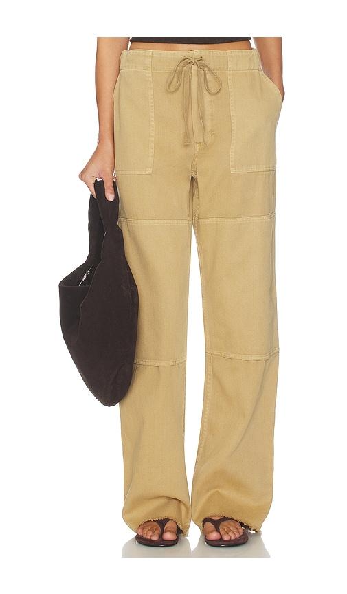 re/done beach pant in tan.