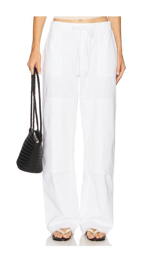 re/done beach pant in white.