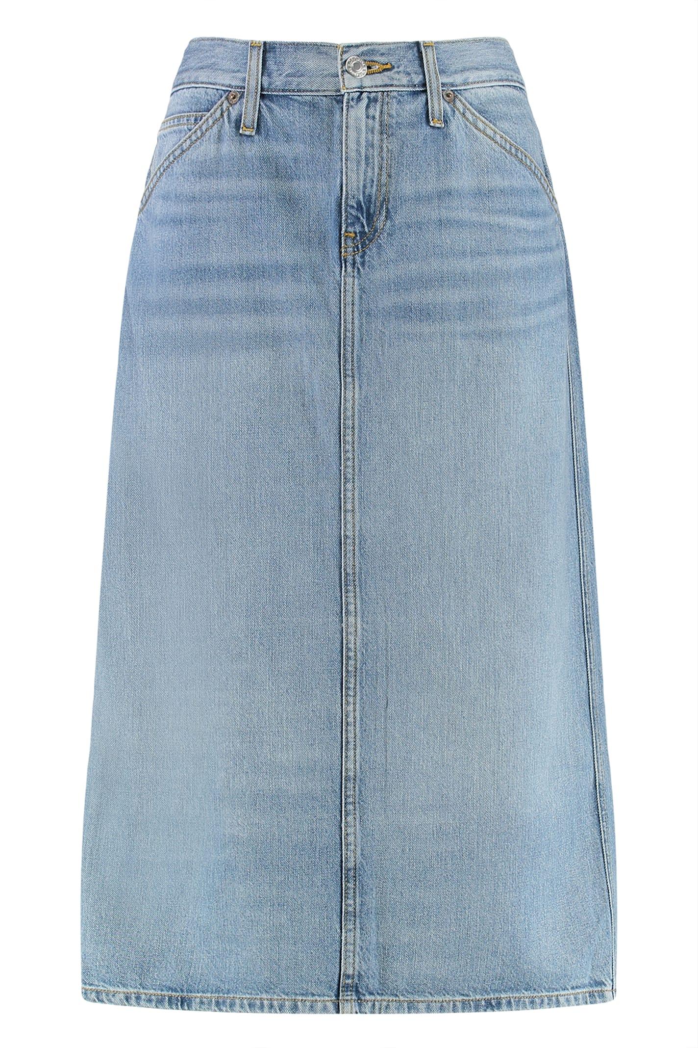 re/done denim skirt