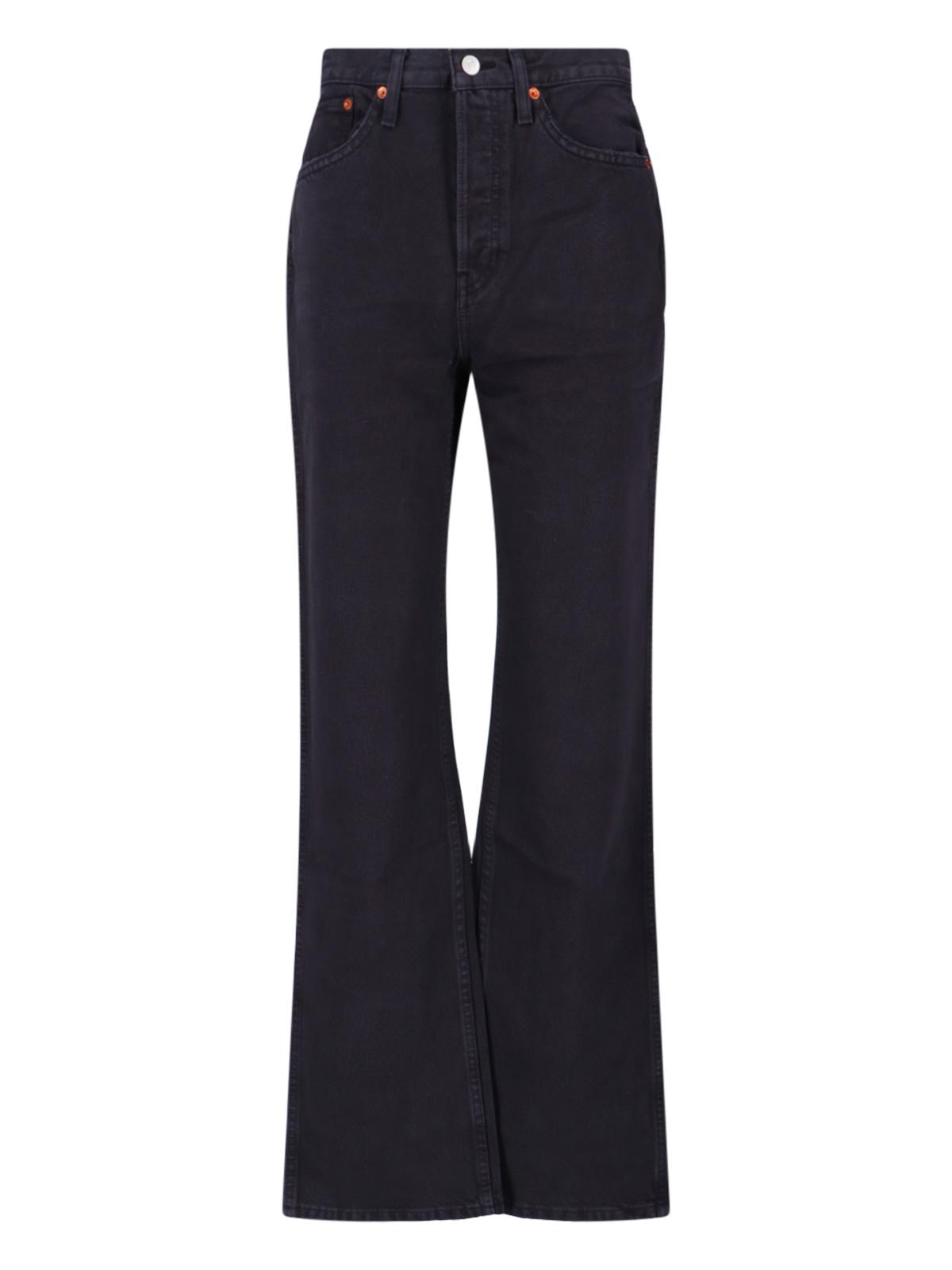 re/done re-done jeans black cotton - women