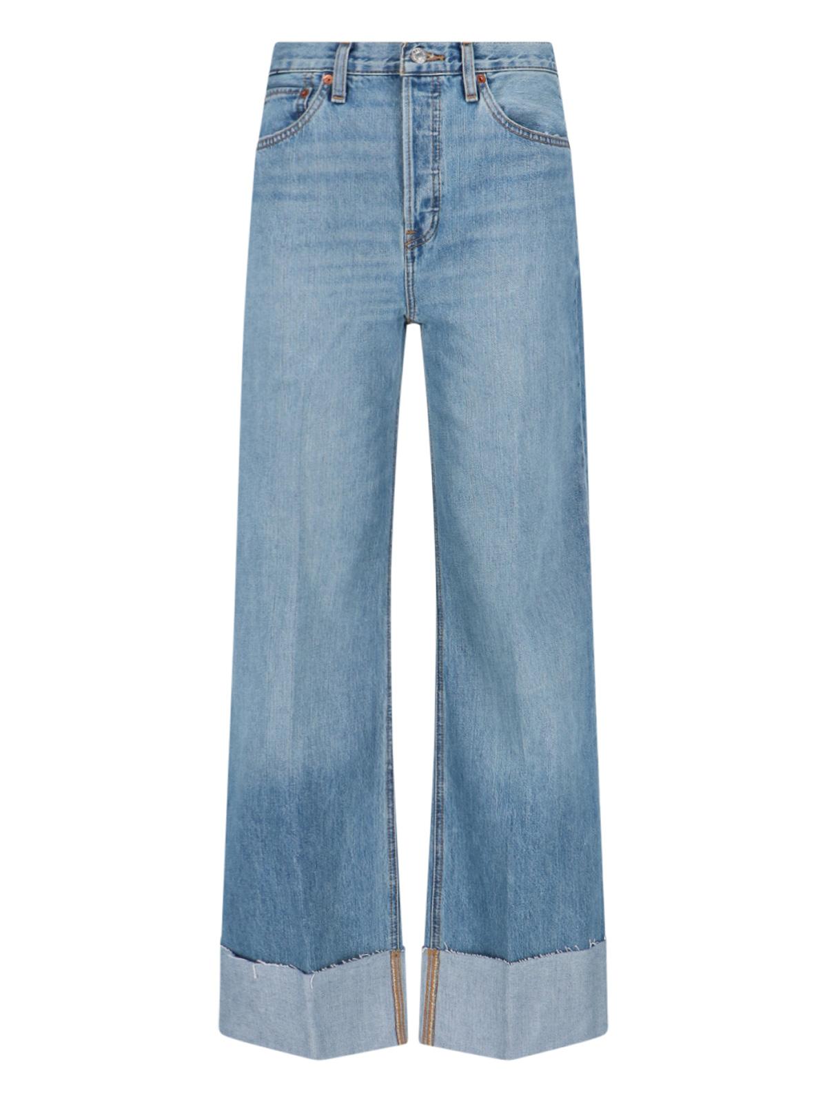 re/done re-done jeans blue cotton - women