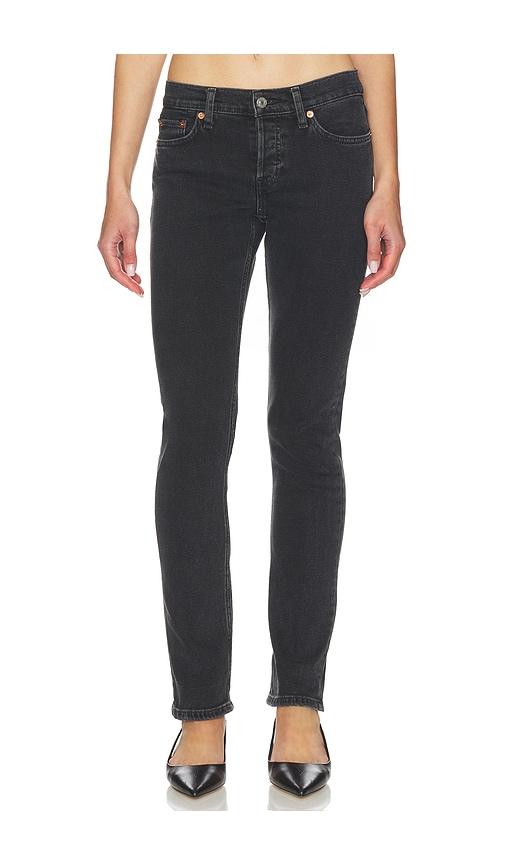 re/done the slim cig jeans in black.