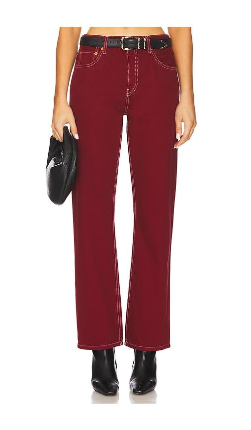 re/done the standard jeans in red.