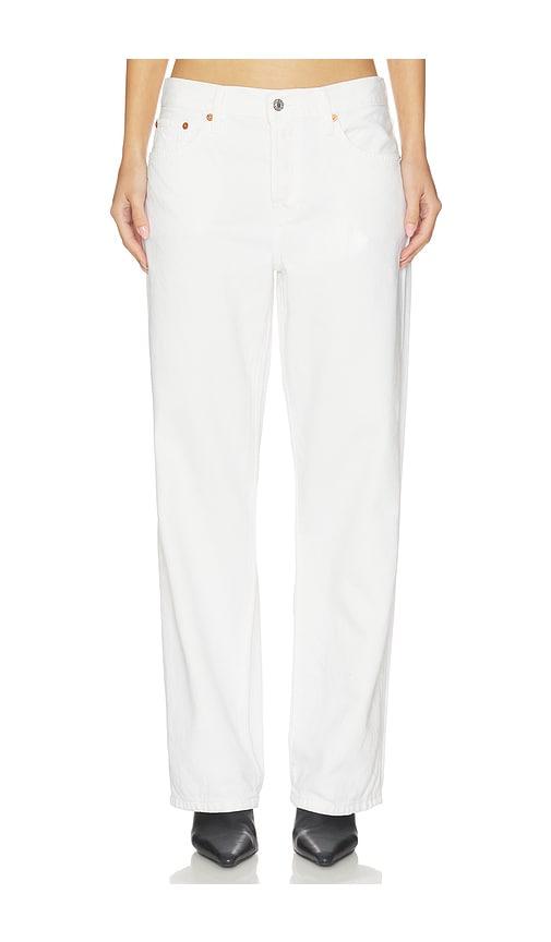 re/done the thrasher straight leg jean in ivory.