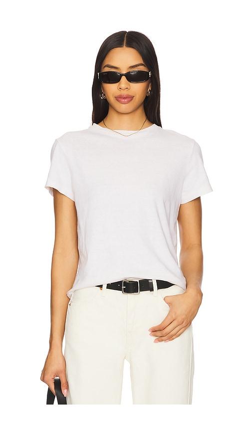 re/done x hanes the classic tee in cream.