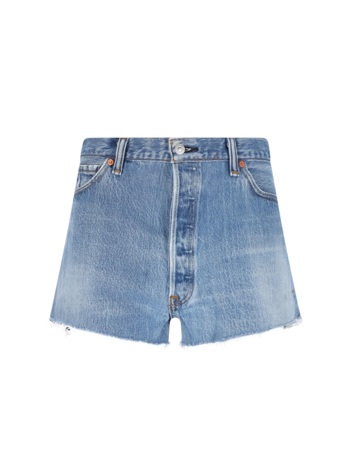 re/done x levi's denim shorts