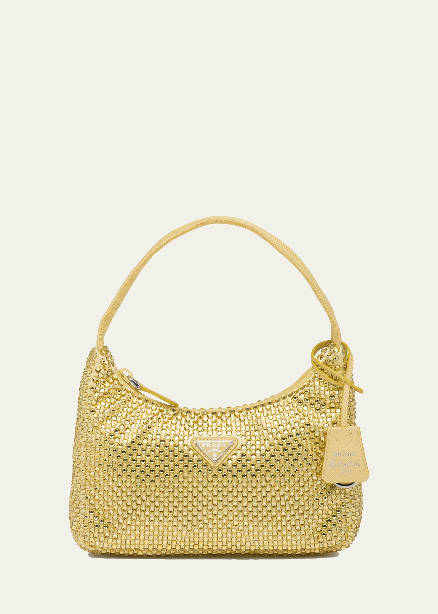 re-edition 2000 allover crystal-embellished shoulder bag