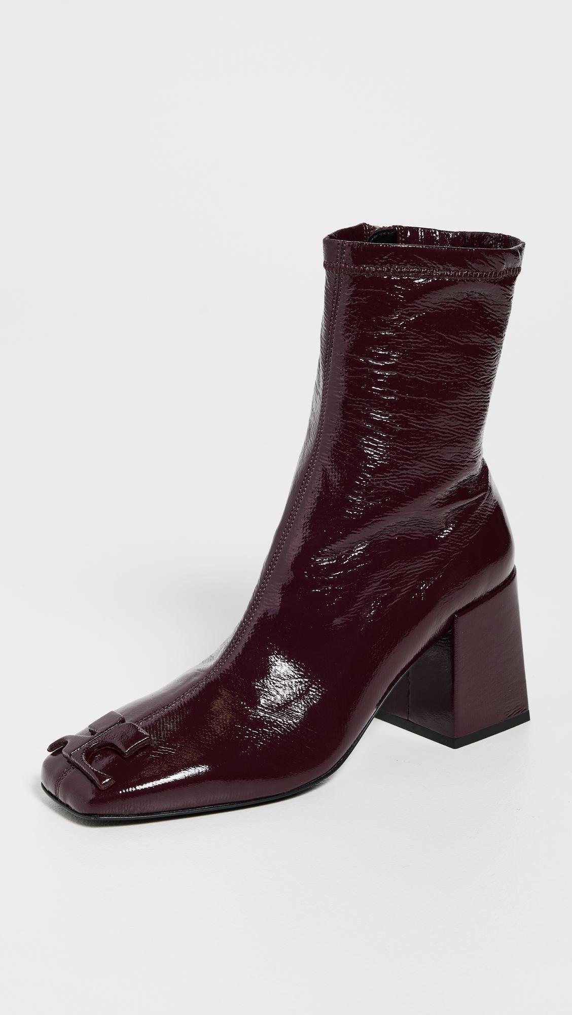 re edition vinyl ankle boots