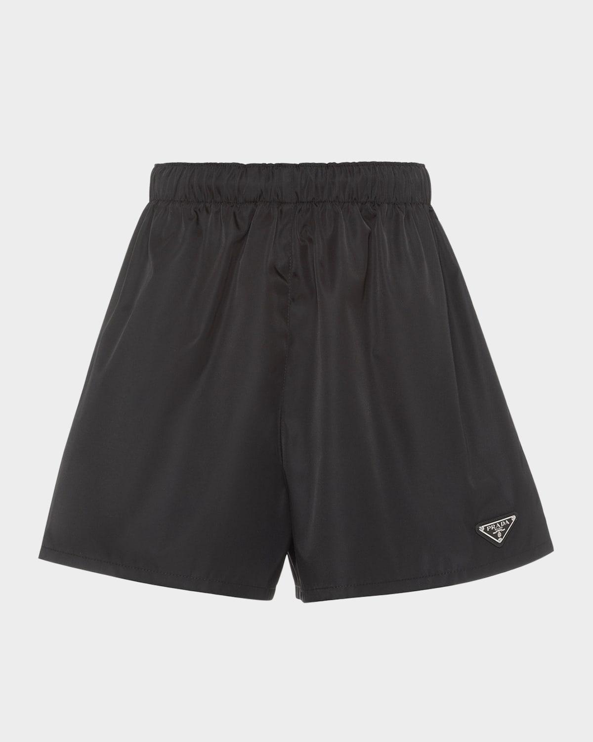 re-nylon pull-on shorts