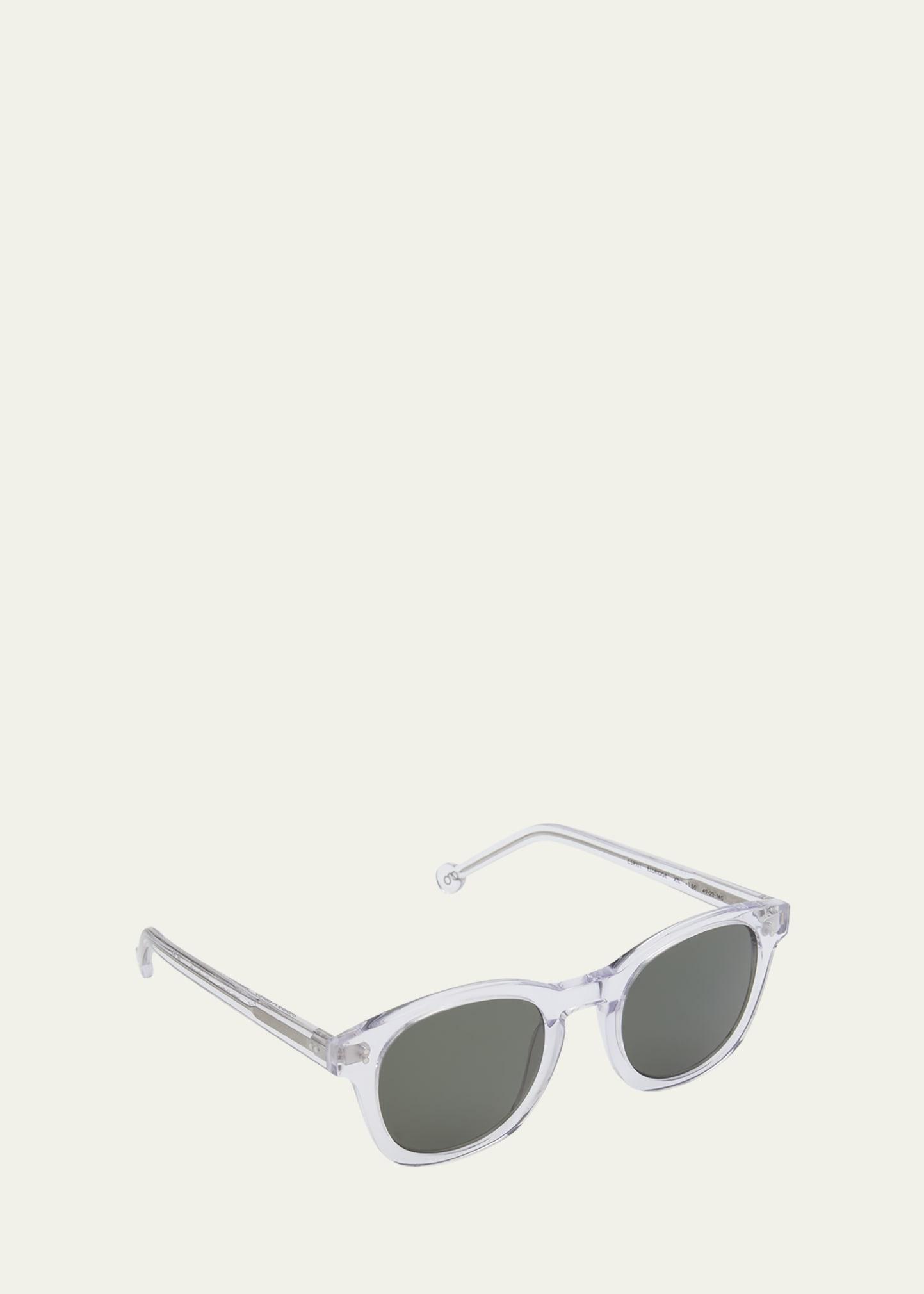 reading acetate square sunglasses, +1.5