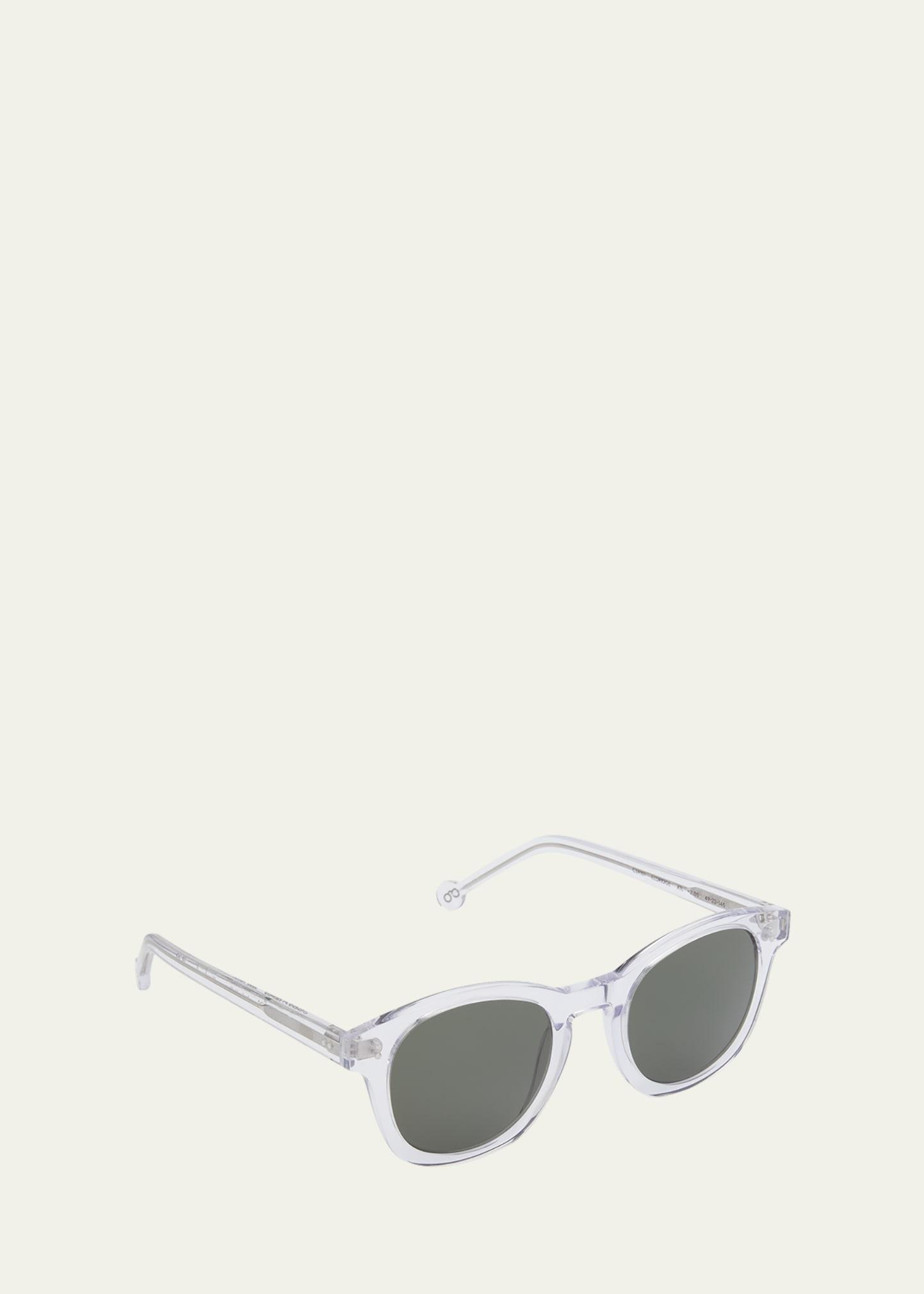 reading acetate square sunglasses, +2