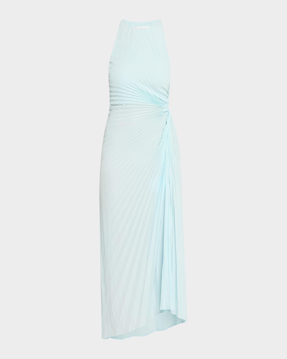 reagan pleated midi dress