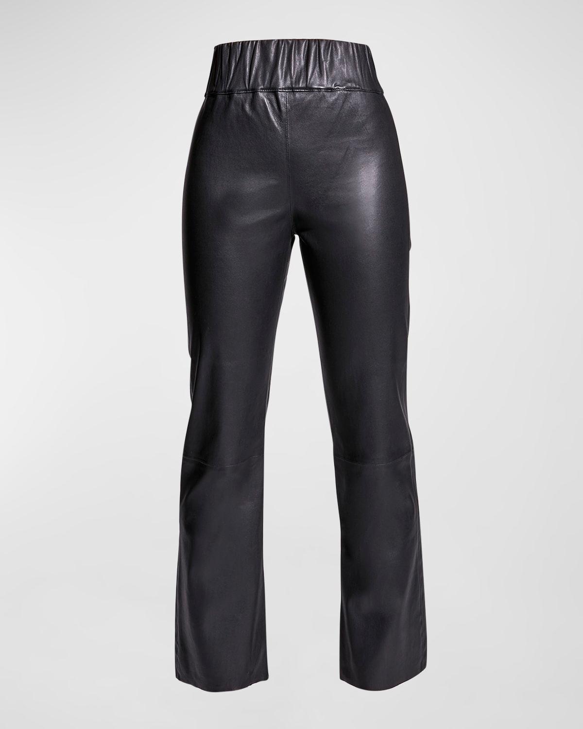 reagan stretch leather leggings