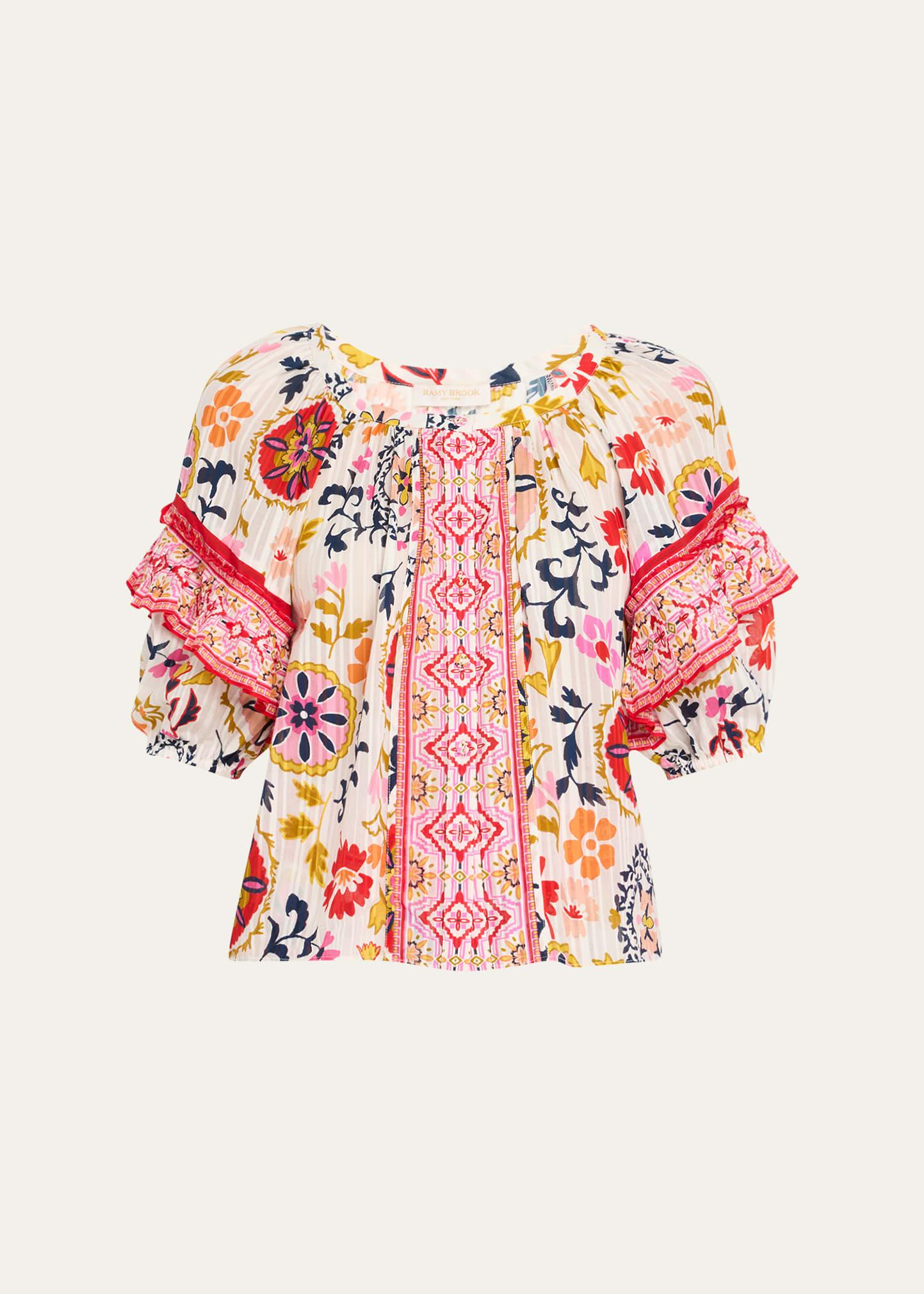 rebeca scoop-neck blouse