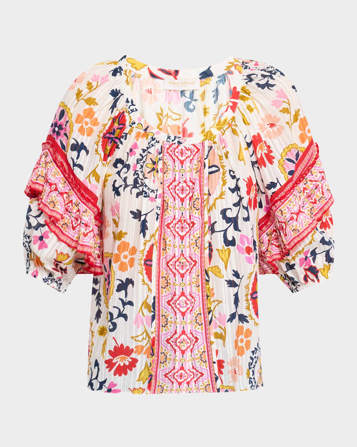 rebeca scoop-neck blouse