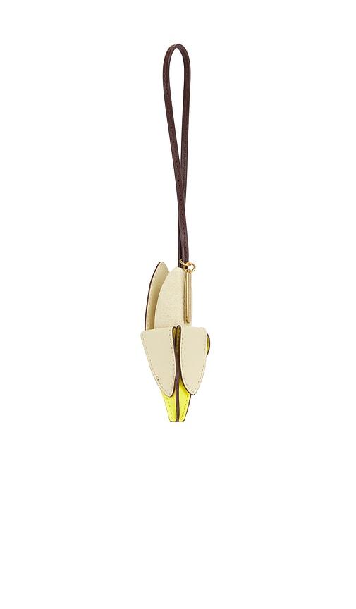 rebecca minkoff banana bag charm in yellow.