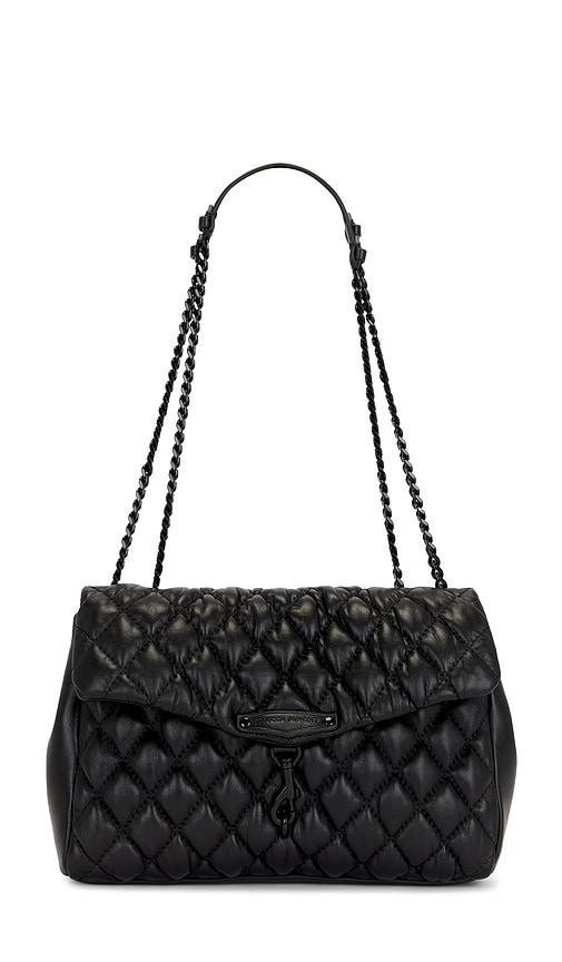 rebecca minkoff bliss shoulder bag in black.