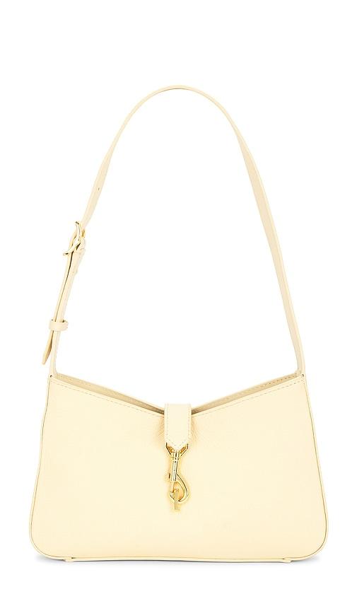 rebecca minkoff megan small shoulder bag in yellow.