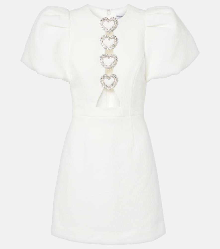 rebecca vallance alicia embellished crêpe minidress