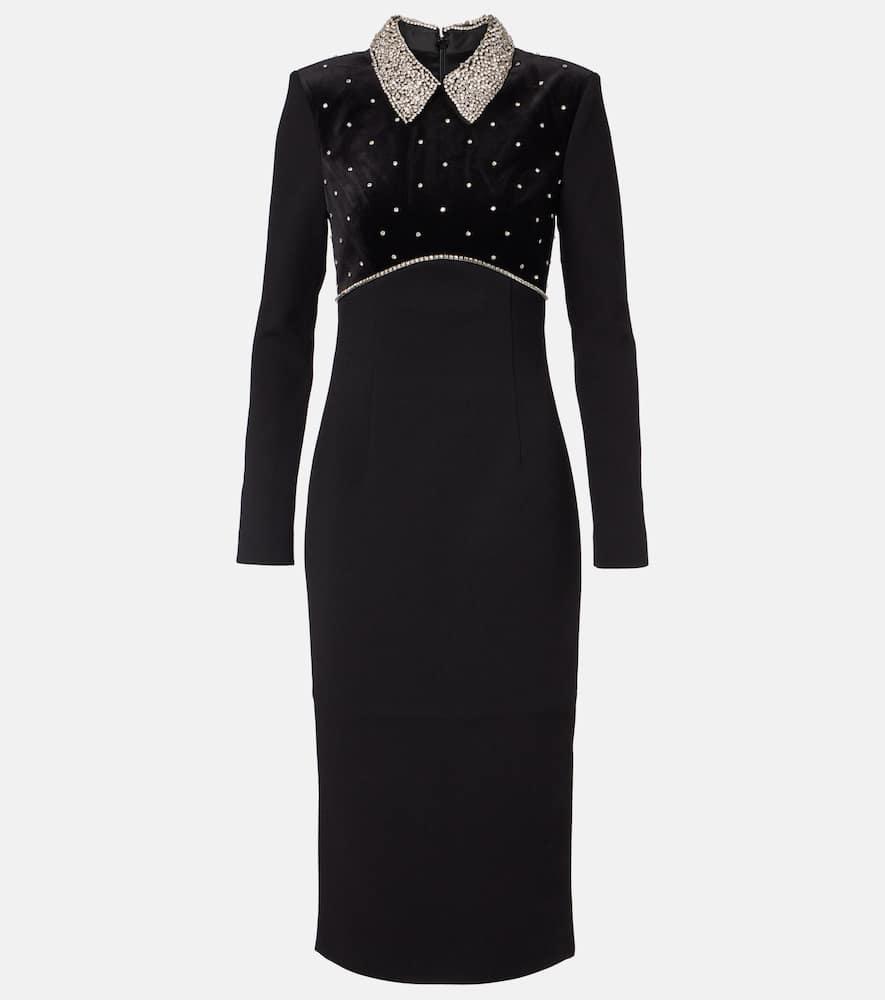 rebecca vallance alistar embellished midi dress