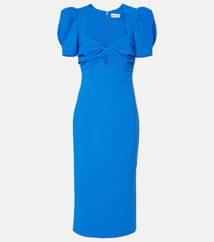 rebecca vallance antonella cutout crêpe midi dress