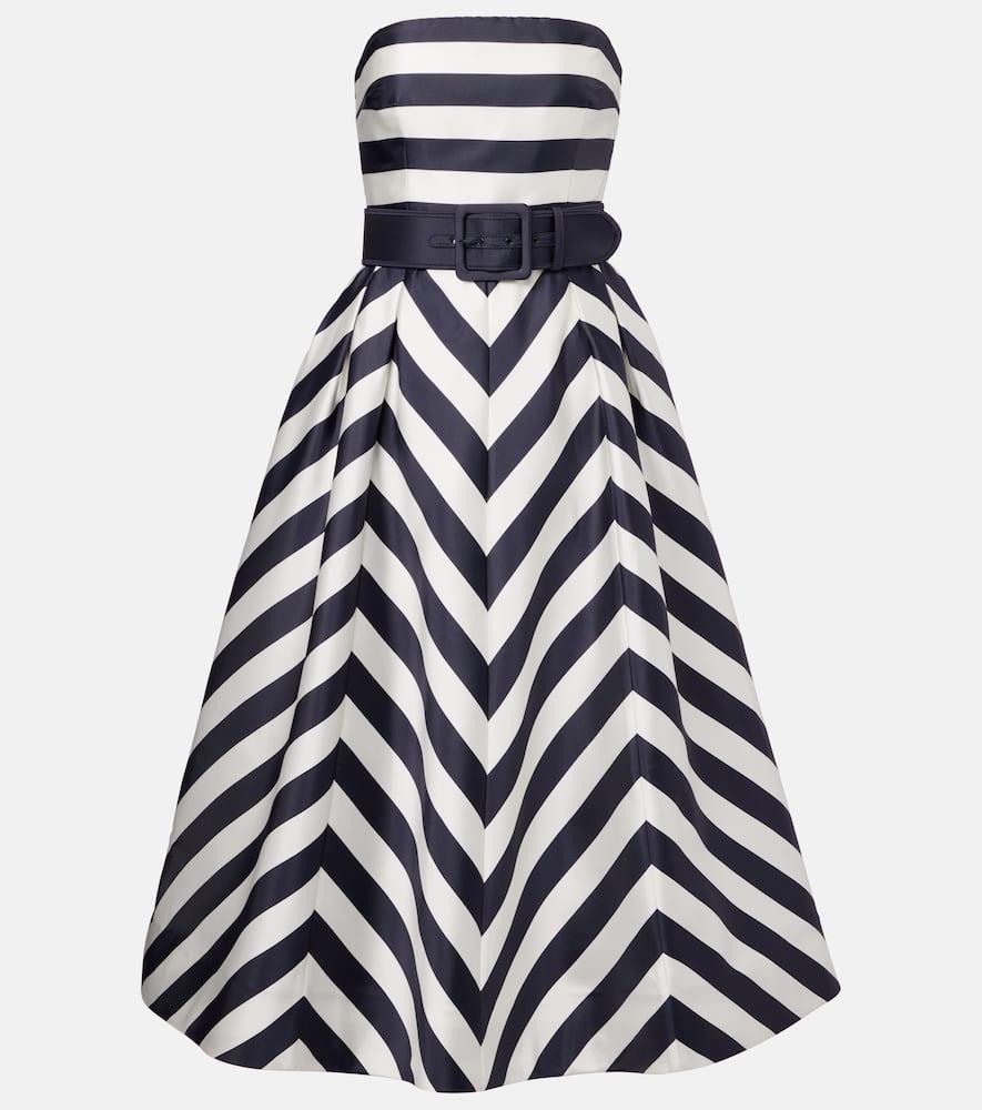 rebecca vallance ariadne striped midi dress