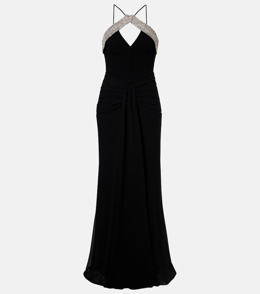 rebecca vallance astros embellished draped gown