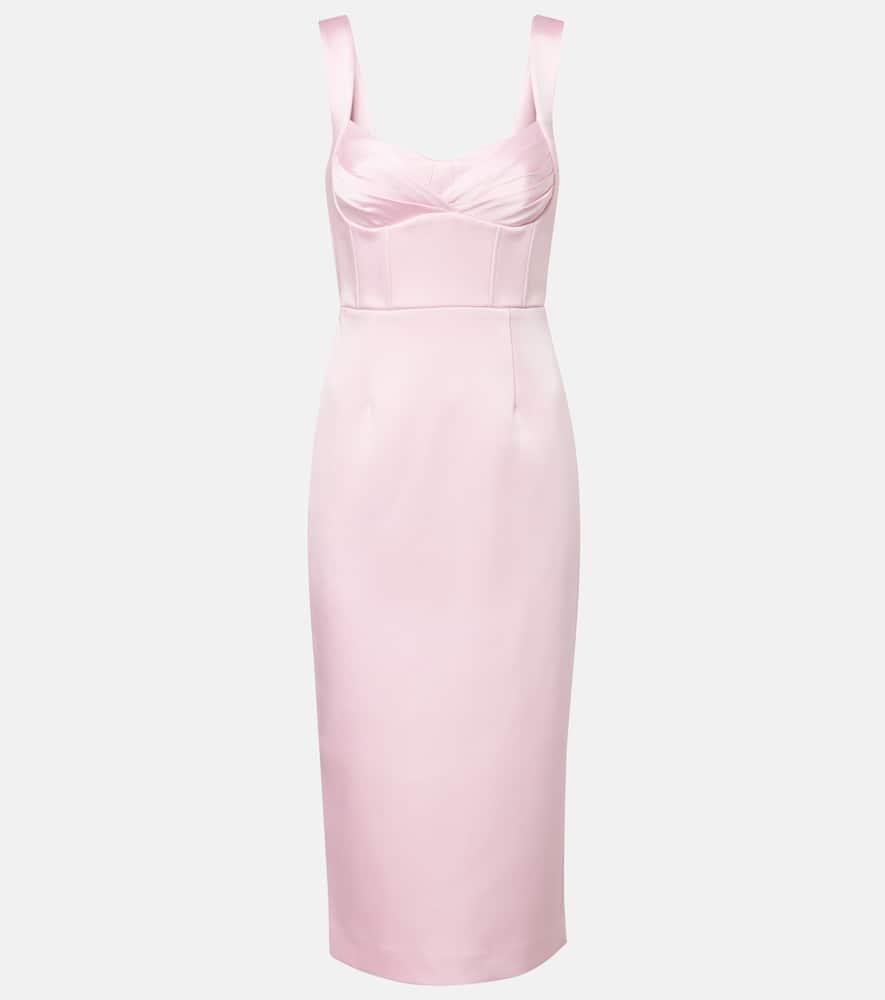 rebecca vallance aymee satin midi dress
