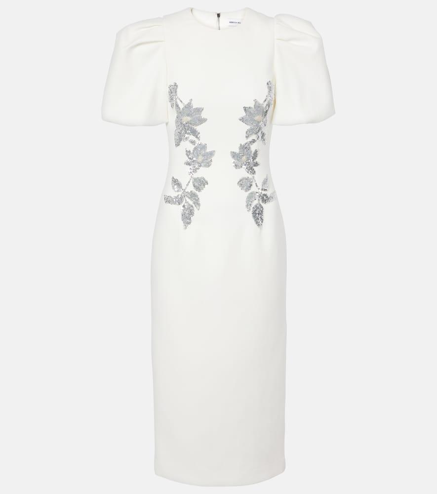 rebecca vallance bridal lucilla embellished midi dress