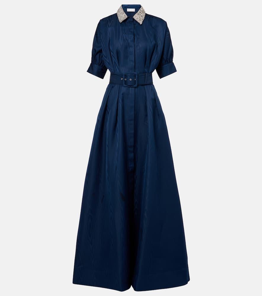 rebecca vallance cielo embellished silk shirt dress