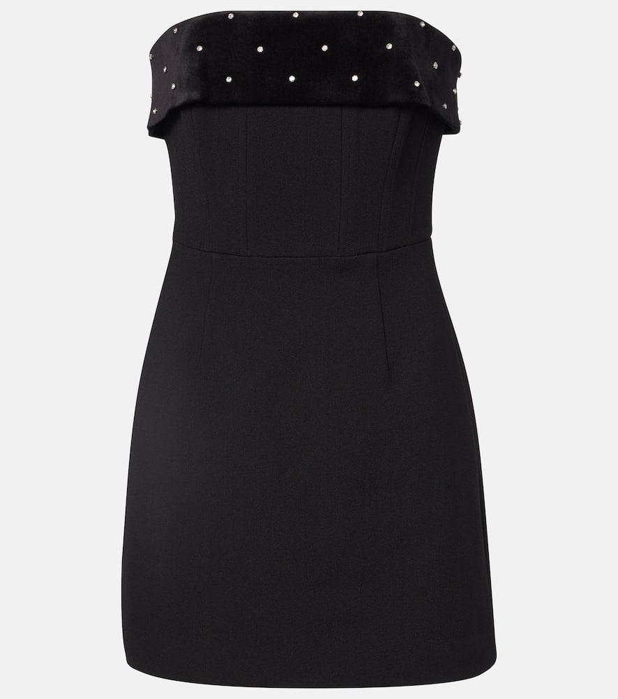 rebecca vallance embellished strapless minidress