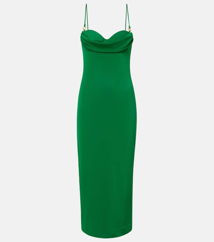 rebecca vallance erin draped jersey cocktail dress