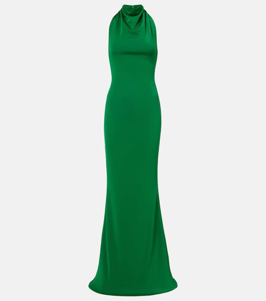 rebecca vallance erin halterneck maxi dress