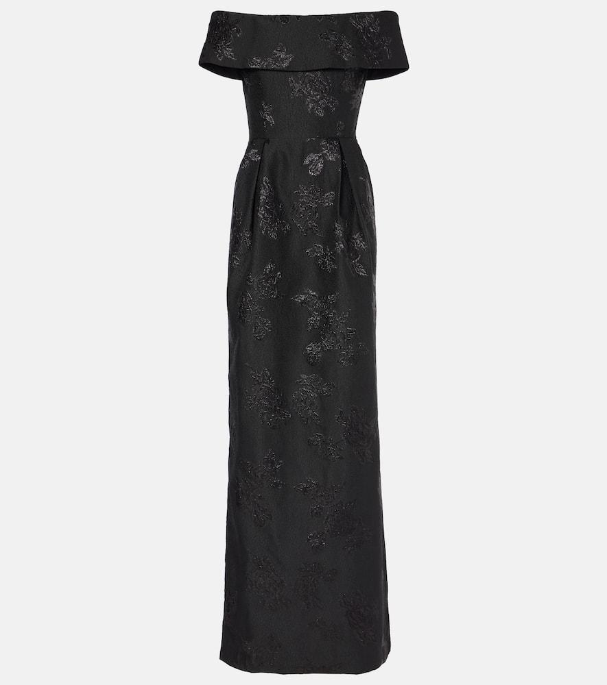 rebecca vallance henrietta brocade bustier gown