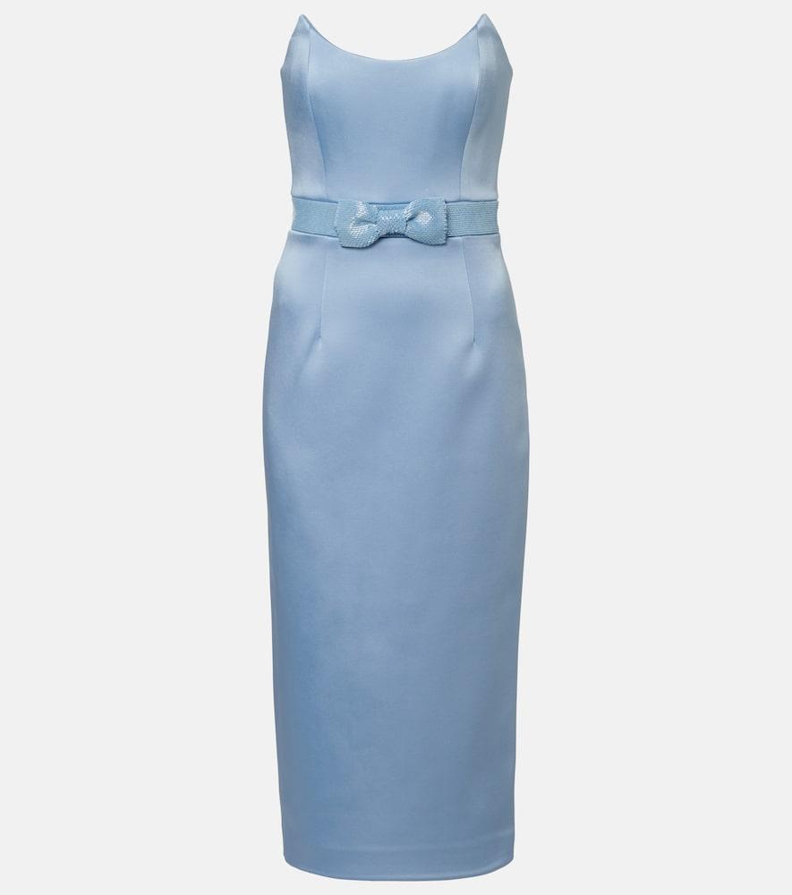 rebecca vallance kai embellished satin bustier dress