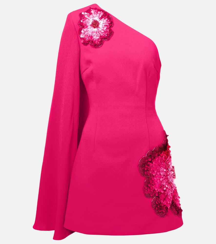 rebecca vallance layana caped embellished minidress