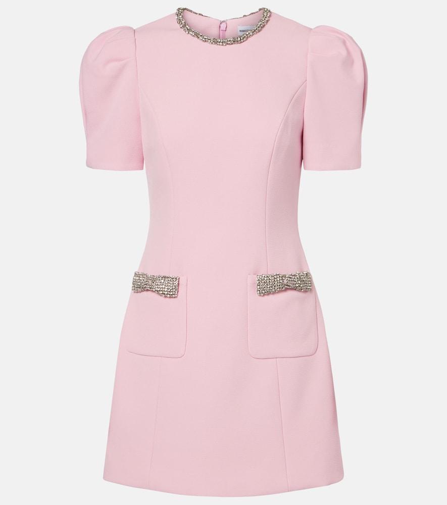 rebecca vallance nemy embellished crêpe minidress