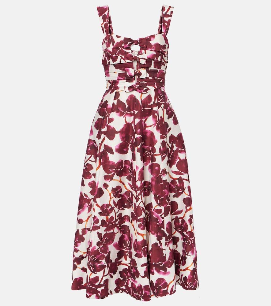 rebecca vallance nerissa floral midi dress