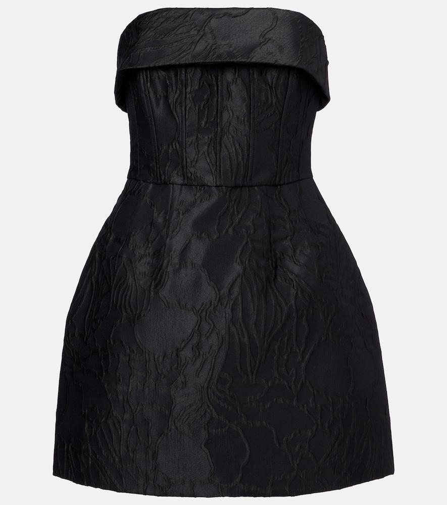 rebecca vallance petra jacquard minidress
