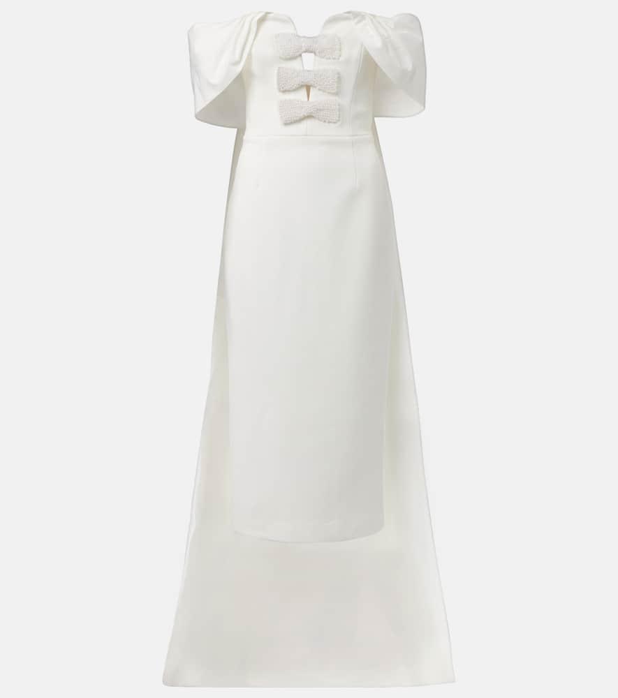 rebecca vallance rory crêpe midi dress