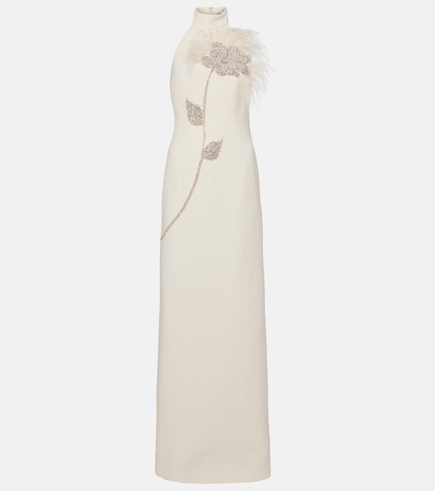 rebecca vallance starlight embellished halterneck gown