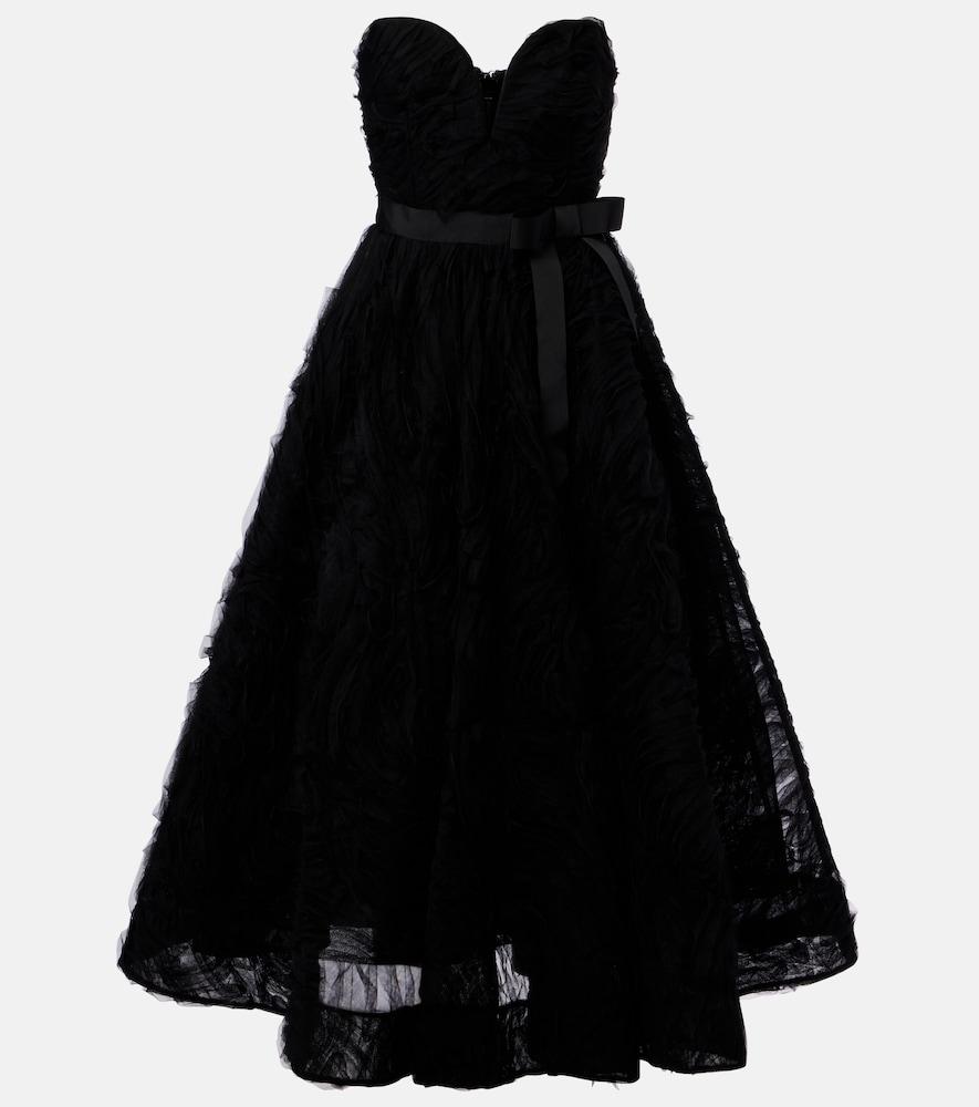 rebecca vallance willow embroidered tulle midi dress