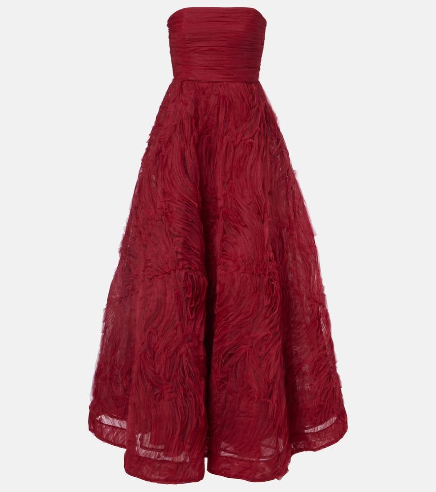 rebecca vallance willow mesh bustier gown