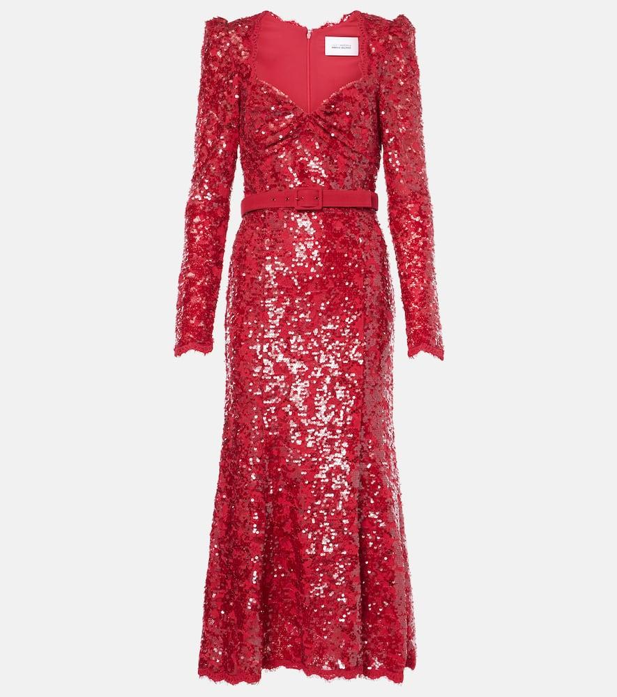 rebecca vallance x nicky hilton leyla sequined midi dress